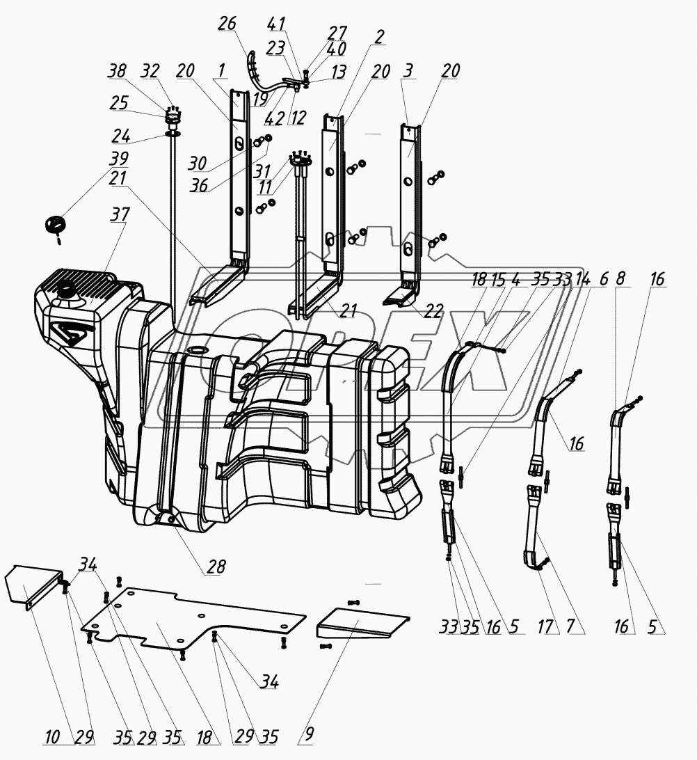 Бак топливный