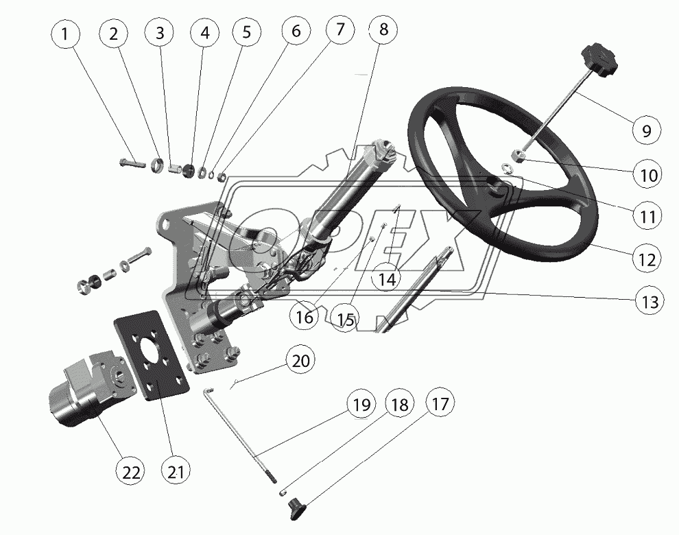 Колонка рулевая 1