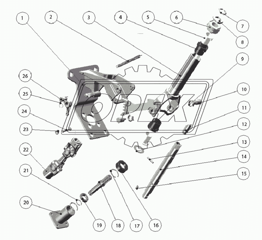 Колонка рулевая 2