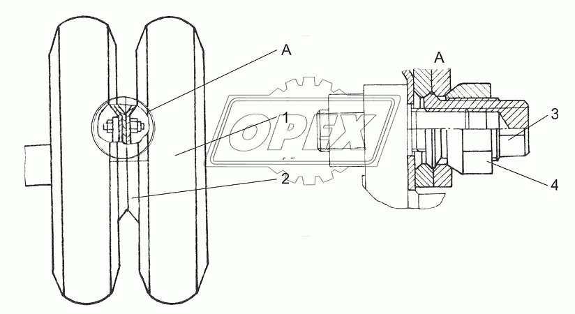 Установка задних колес Ш353М-3101025