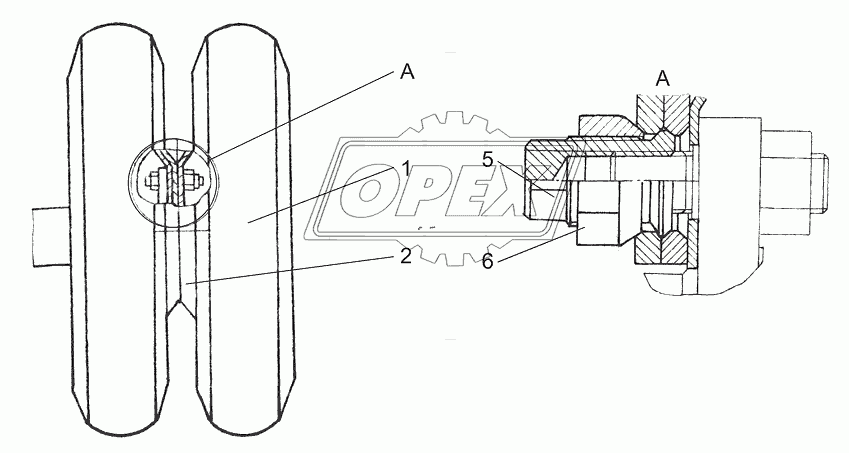 Установка задних колес Ш353М-3101025-01