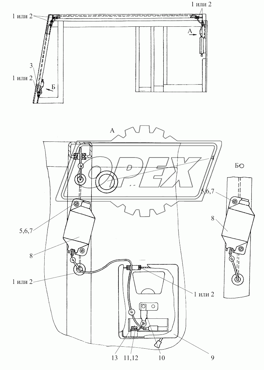 Электрооборудование кабины Ш353М-3700020