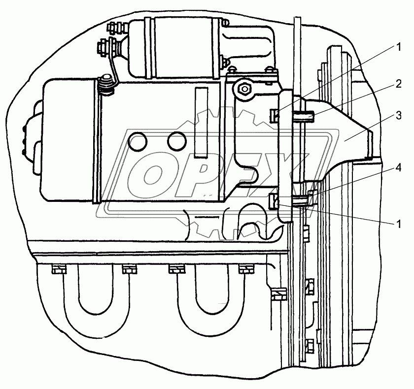 Установка стартера 80-3708010