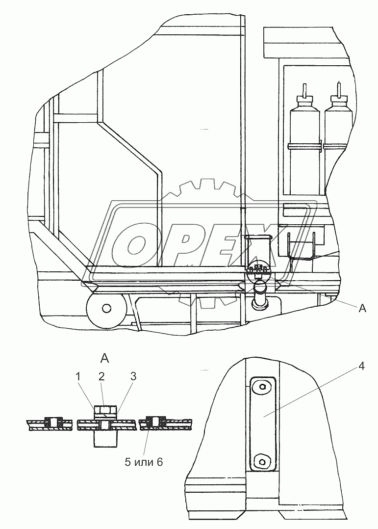 Установка инструментального ящика 403М-3901020