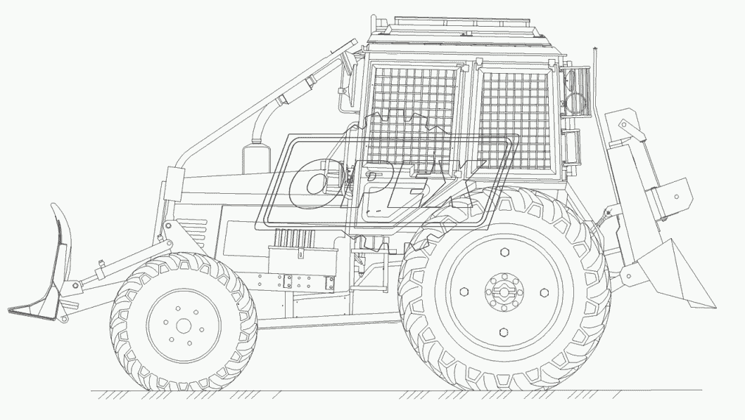 Общий вид трактора трелевочного «БЕЛАРУС» ТТР-401М