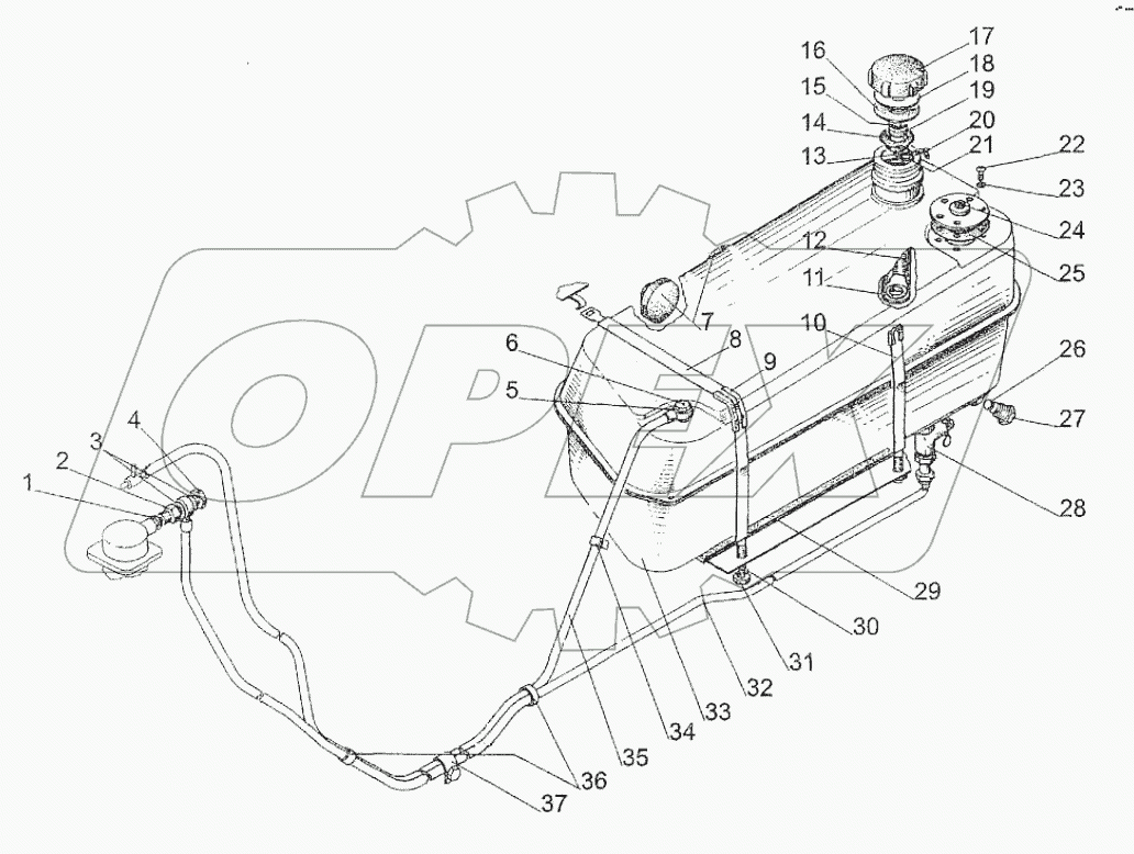 Бак топливный