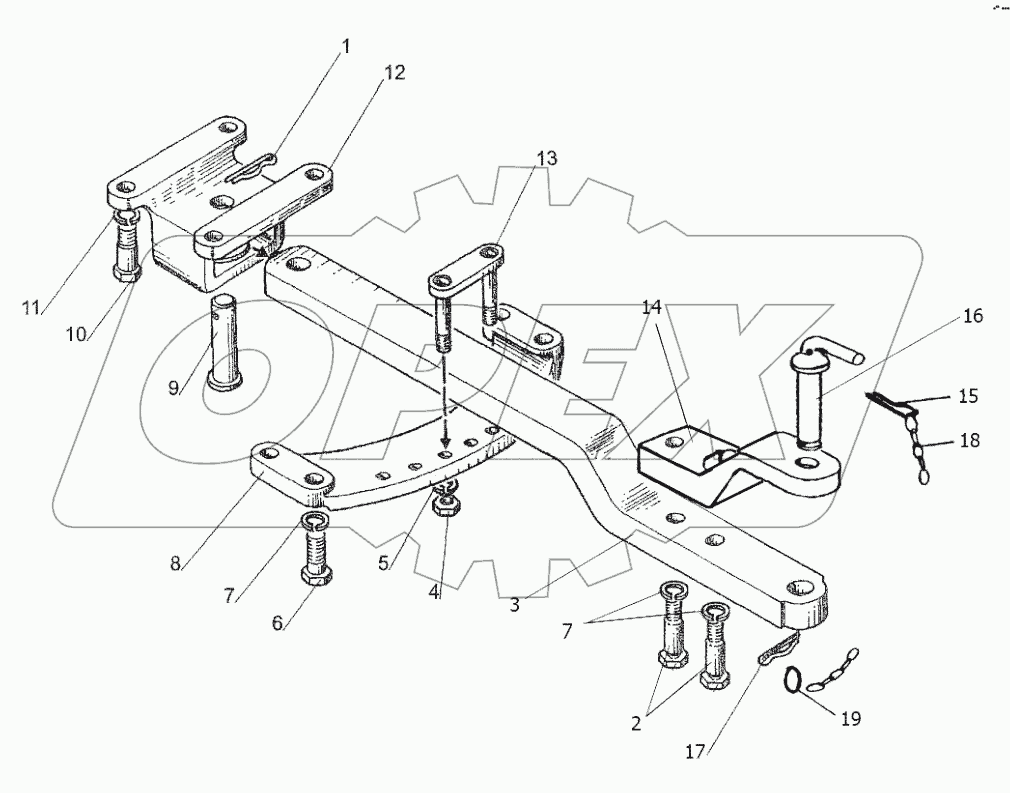 Тягово-сцепное устройство ТСУ-1М