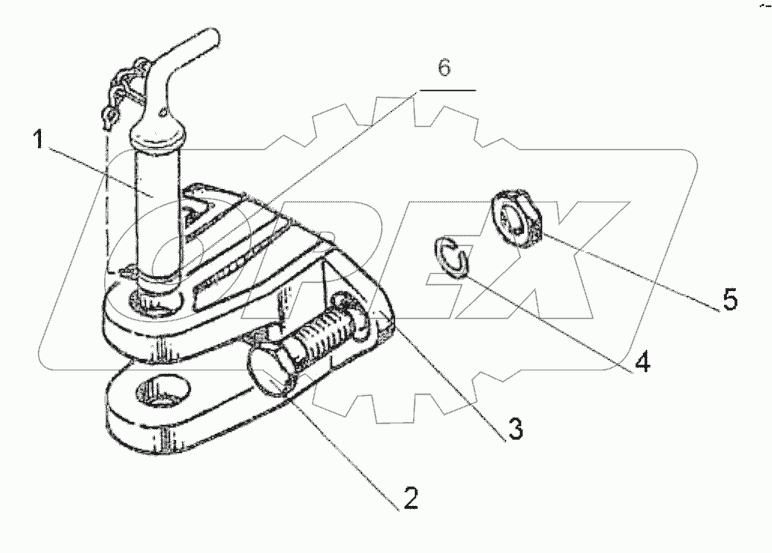 Буксир передний