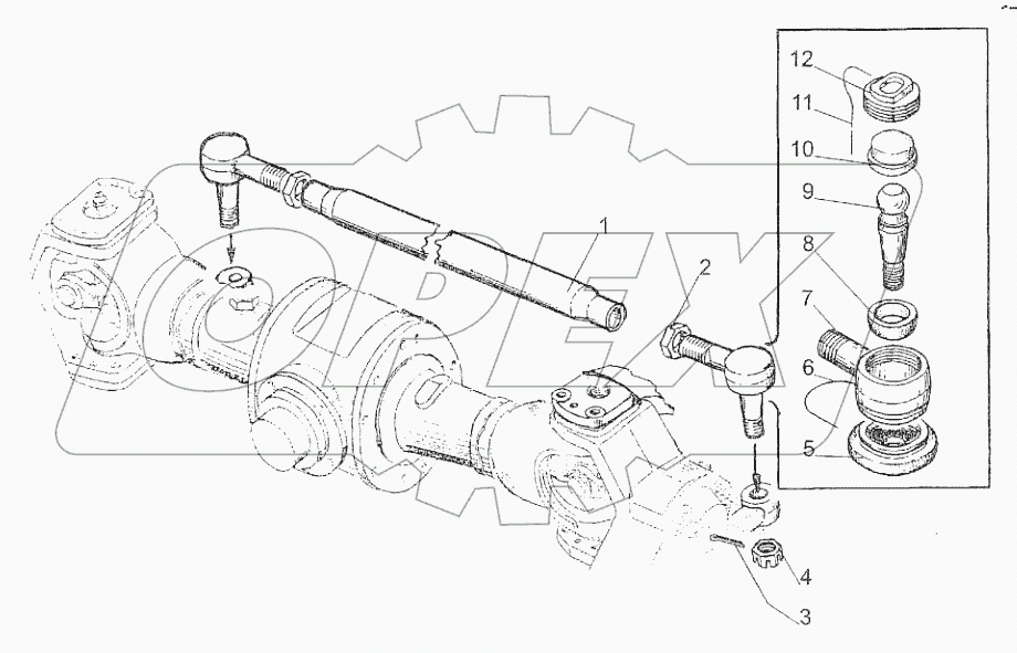 Тяги рулевые