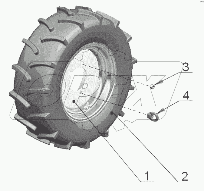 Колеса передние ведущие