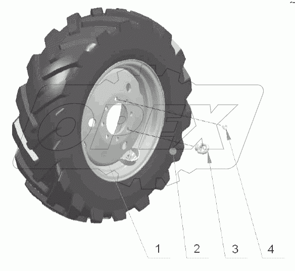 Колеса задние ведущие