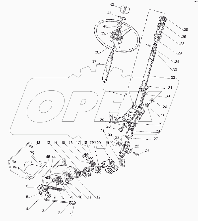 Колонка рулевая