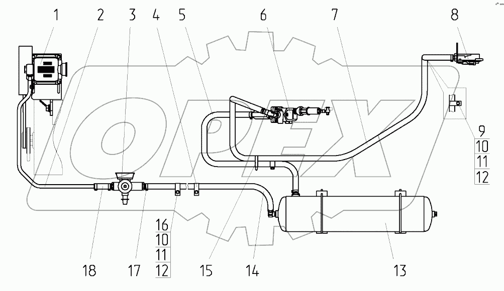 Установка пневмопривода
