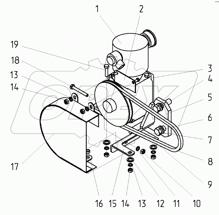 Установка компрессора