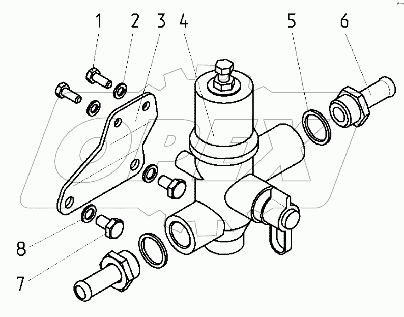 Установка регулятора давления