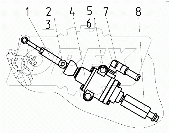 Установка крана тормозного