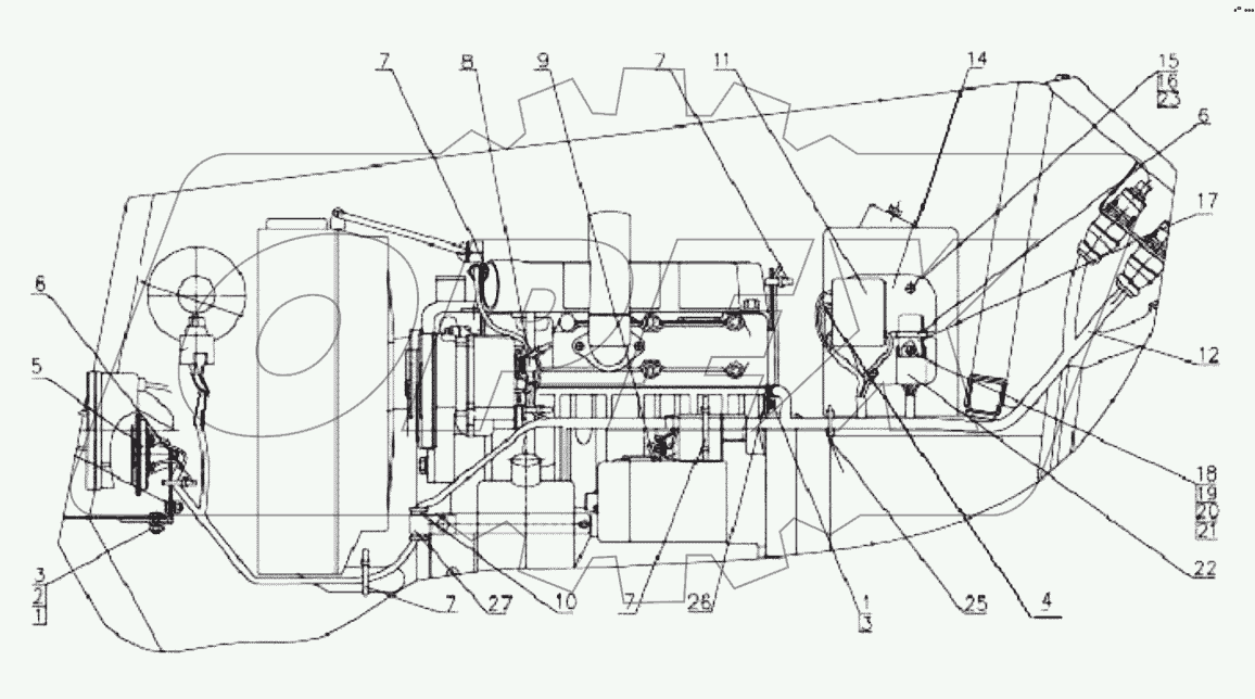 Электрооборудование двигателя