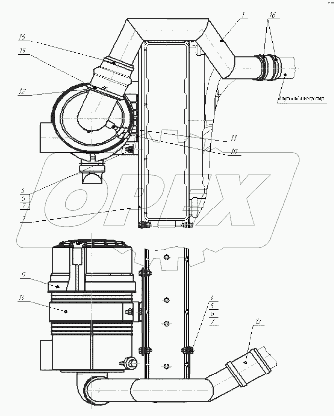 Тракт воздухопроводящий