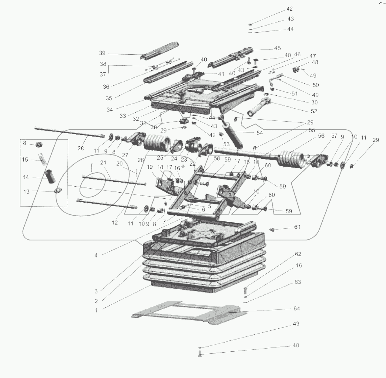 Подвеска сиденья