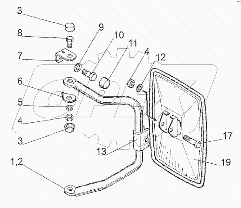 Зеркало наружное