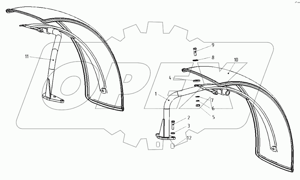Крылья передних колес