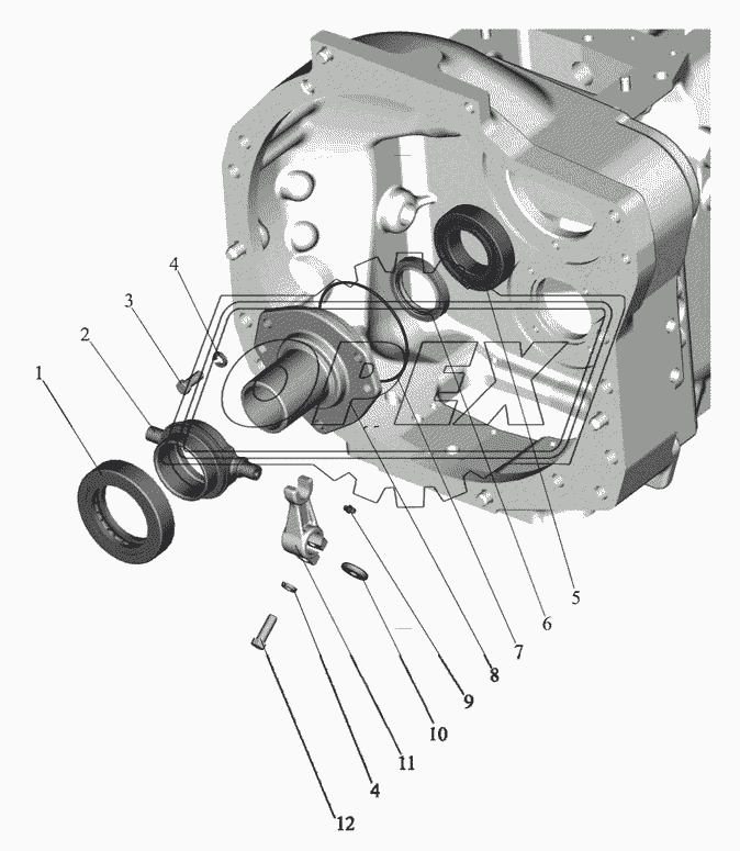 Корпус сцепления,отводка