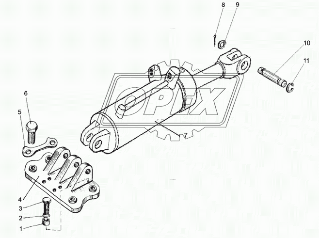 Гидроцилиндр Ц 100x200/ Ц110x200