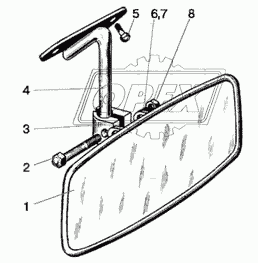 Зеркало заднего вида внутреннее