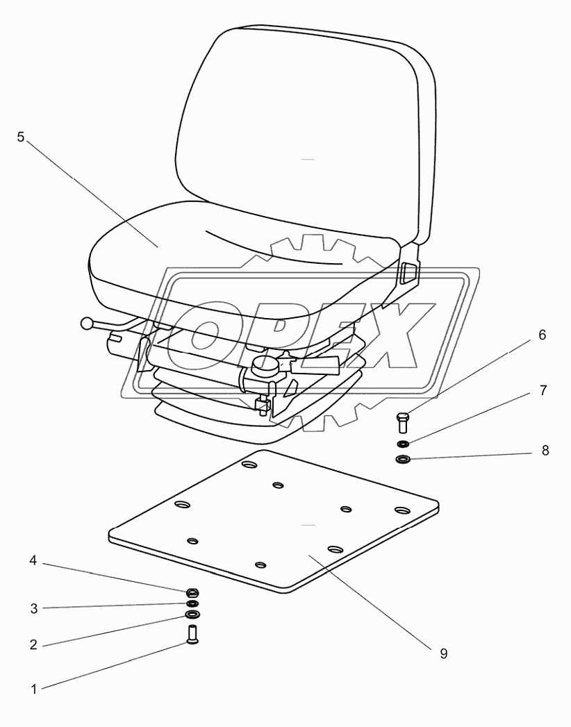 Сиденье оператора