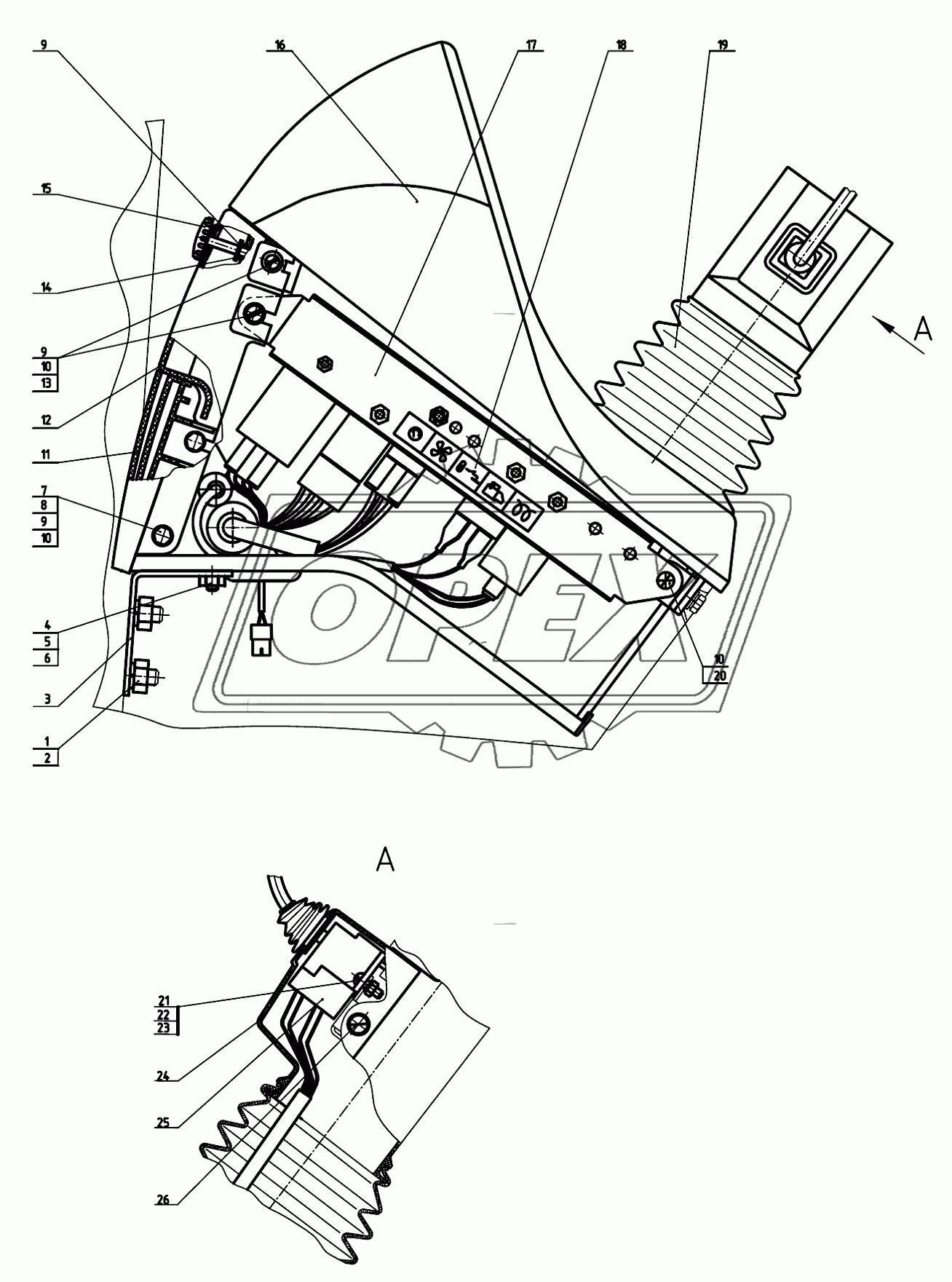 Щиток приборов 826-3805010