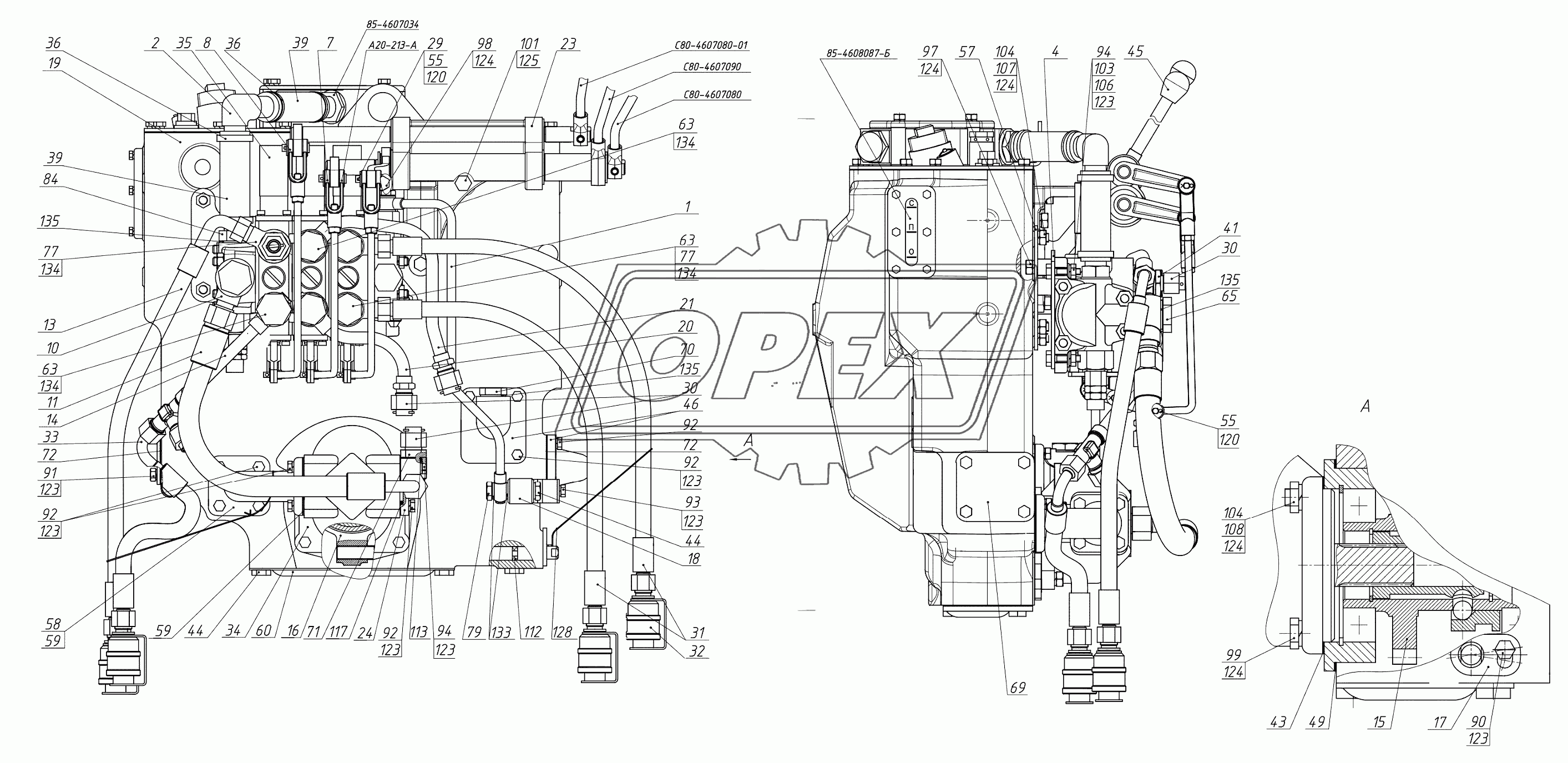 Корпус гидросистемы Р85-4600015-01