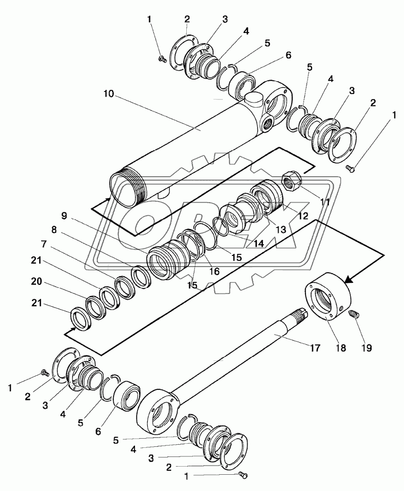 Гидроцилиндр Ц63 (63х30-200)