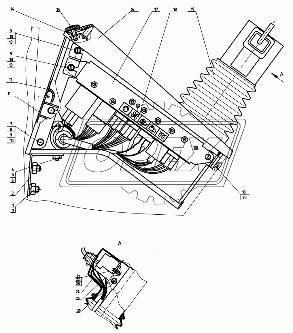 Щиток приборов 80-3805010