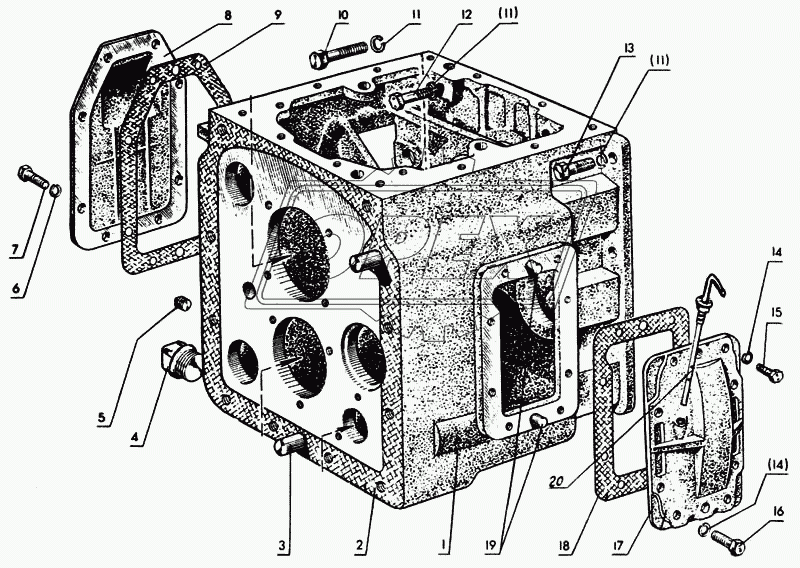 Корпус коробки передач