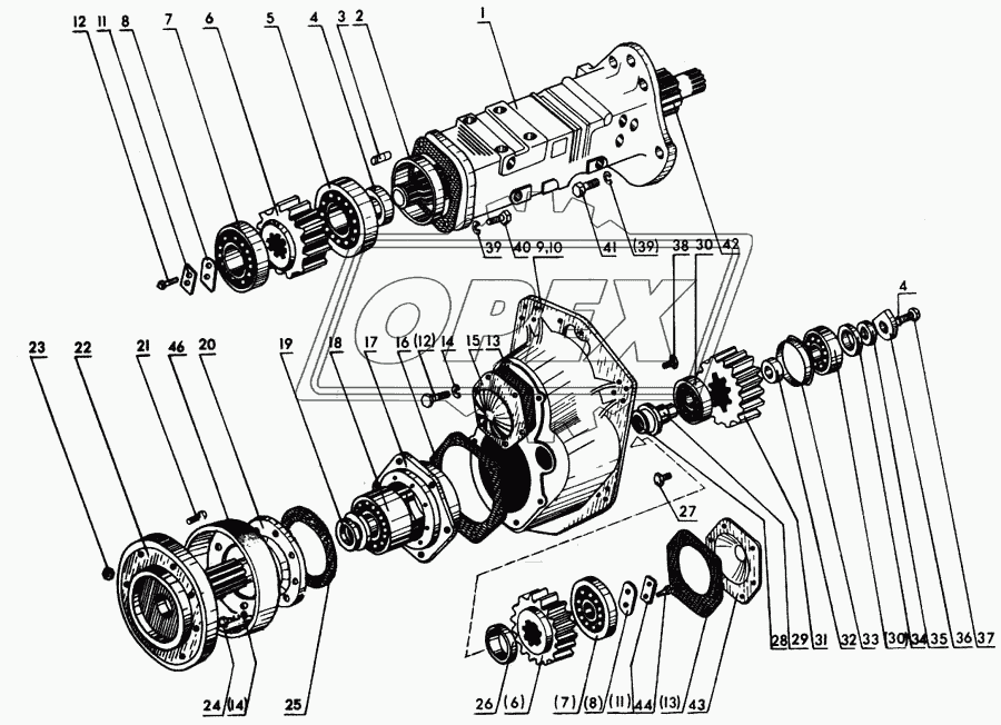 Бортовой редуктор. Колеса передние и задние (МТЗ-82Р)