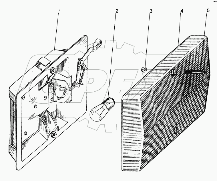 Плафон освещения кабины