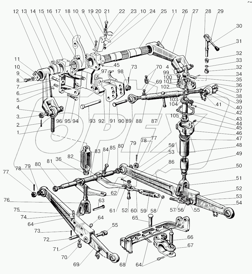 Механизм задней навески
