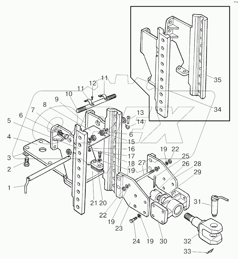 Тягово-сцепное устройство