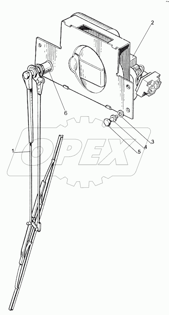 Стеклоочиститель переднего стекла