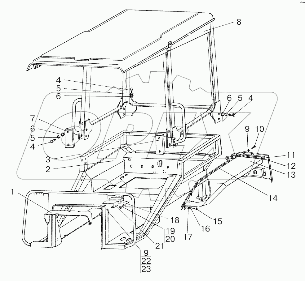 Тент-каркас. Основание
