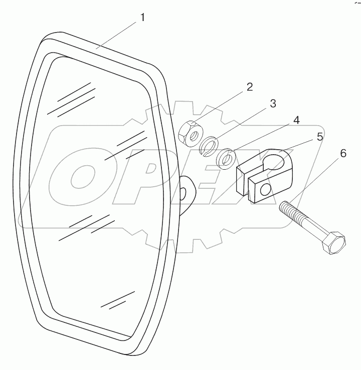 Зеркало наружное