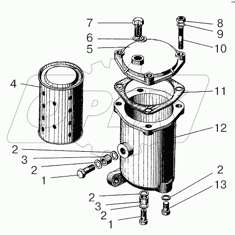 Фильтр топливный тонкой очистки