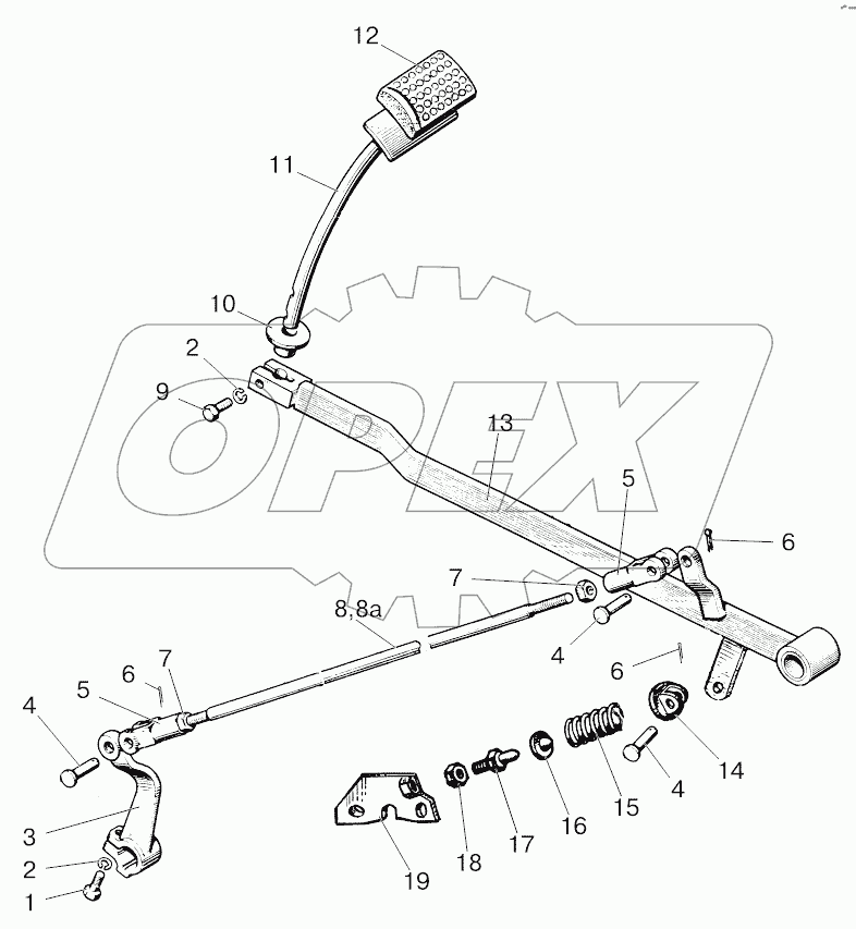 Привод выключения сцепления