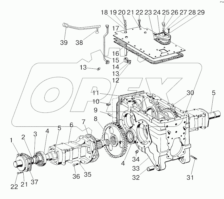 Корпус заднего моста. Конечная передача