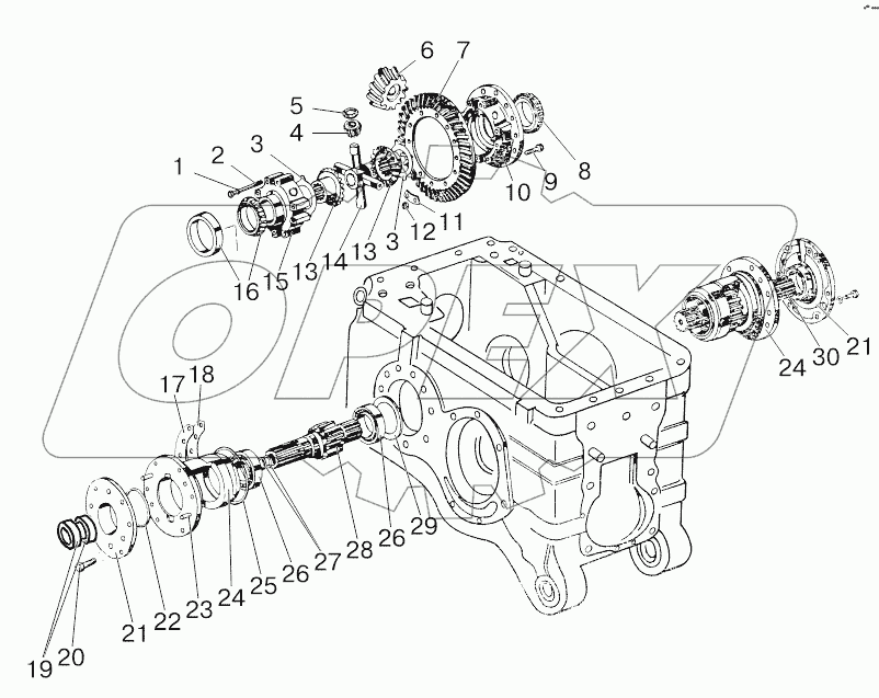 Дифференциал. Стакан подшипников