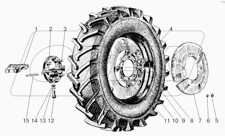 Колеса задние. Ступицы задних колес