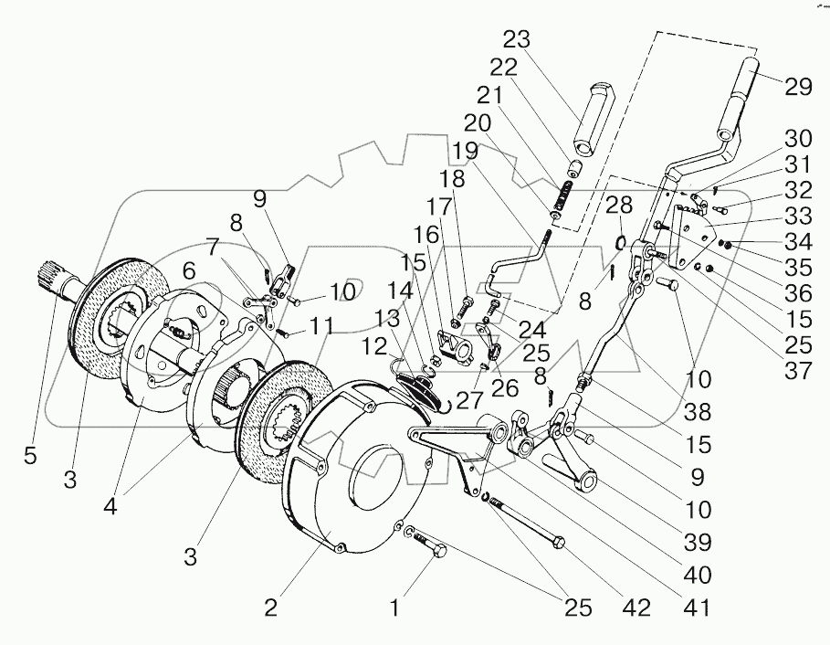 Тормоз стояночный