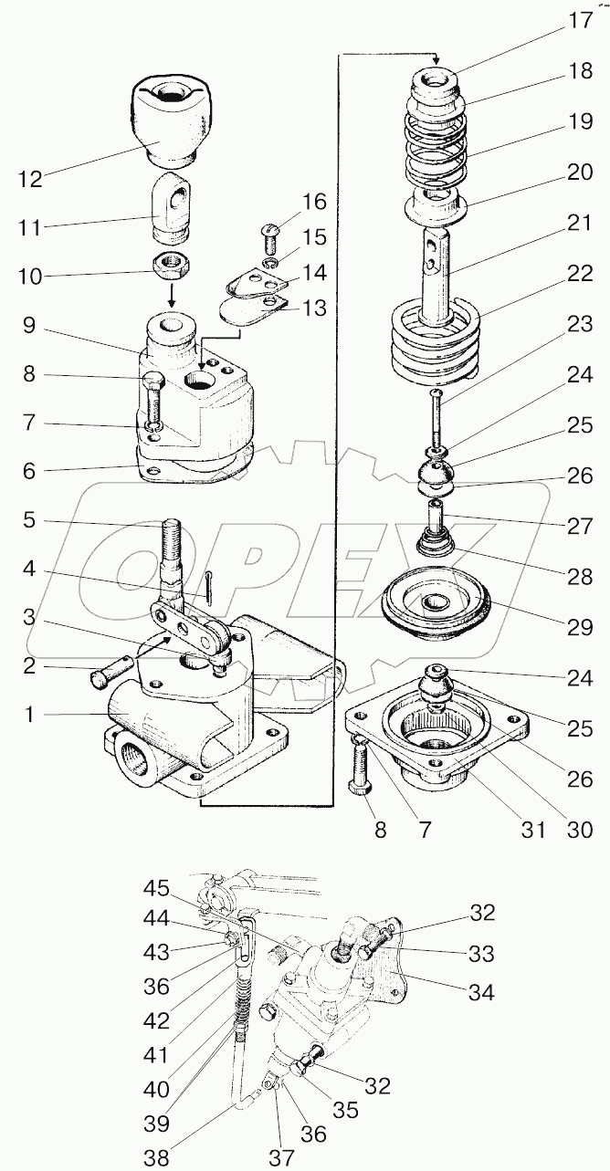 Кран тормозной