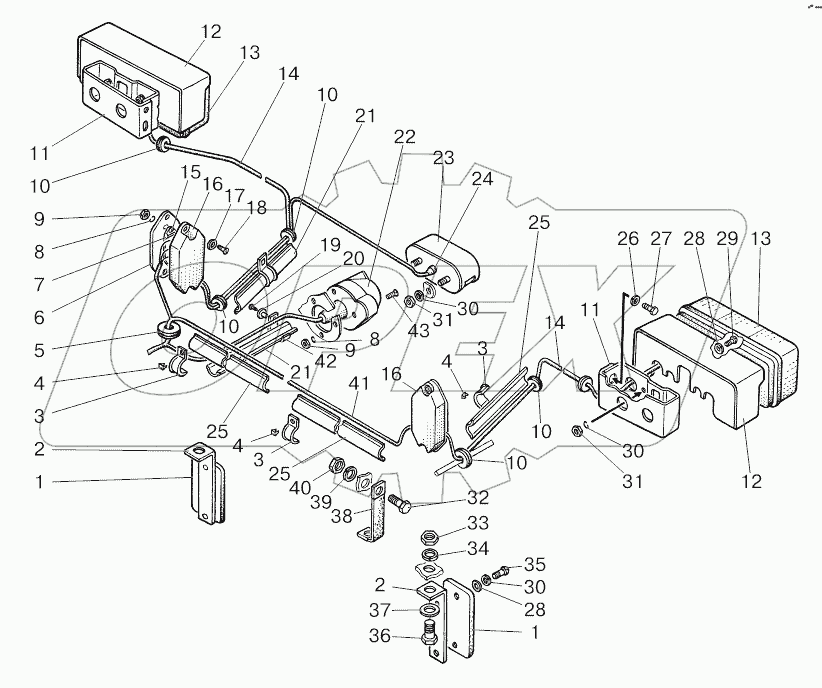 Установка фонарей задних