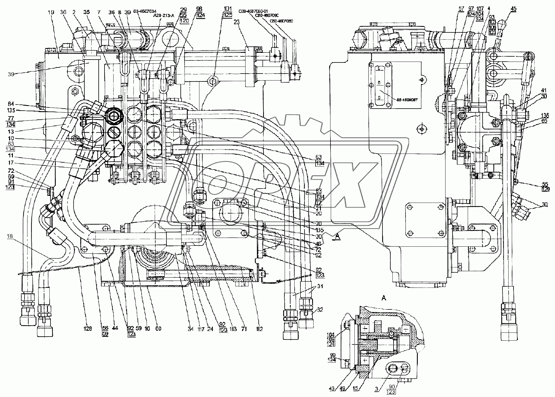 Корпус гидросистемы Р85-4600015-04